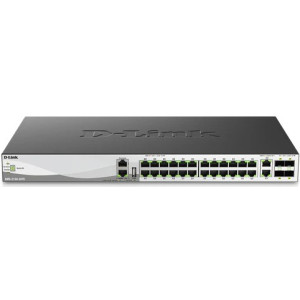 D-Link DMS-3130-30TS 30-Port Multi-Gig L3 Managed Switch, 24x 100M/1/2.5GBASE-T, 2x 100M/1/2.5/5/10GBASE-T and 4x 10G/25G SFP28